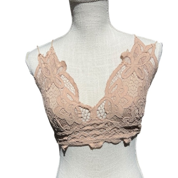 🌻 FREE PEOPLE Adella Bralette in Nude Size XS/S - Picture 3 of 11